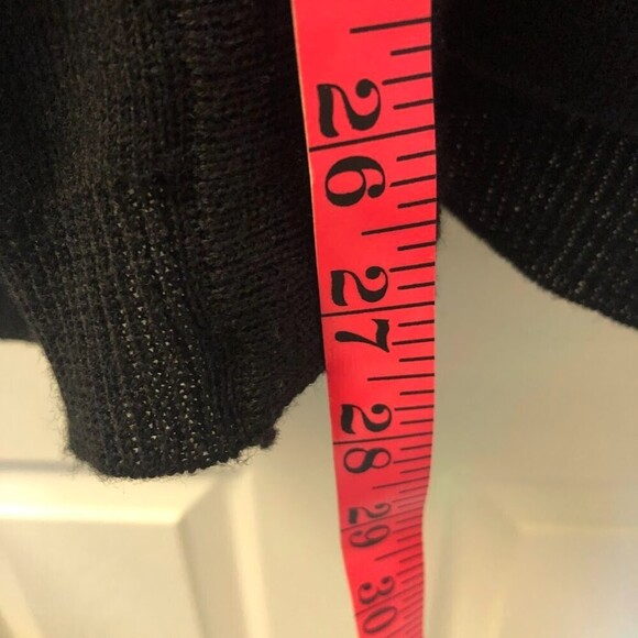 Vintage Westbound Women's Black V Neck Grandma Button Cardigan Sweater Medium - Picture 9 of 10